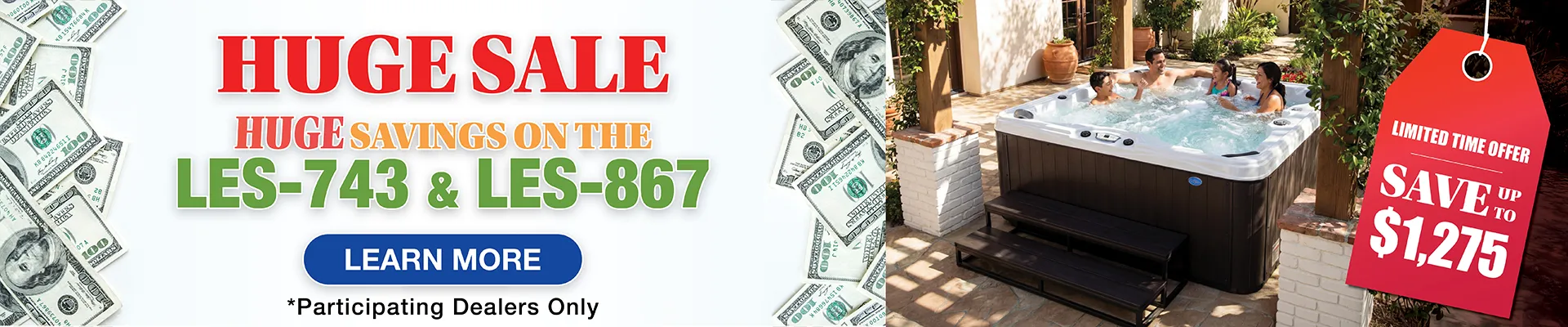 Calspas hot tub being used in a family setting - Laval